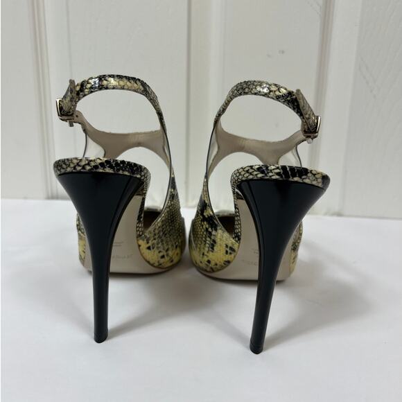 Giorgio Armani Snakeskin Ankle Strap Heel Stiletto Size 9 - Picture 5 of 10